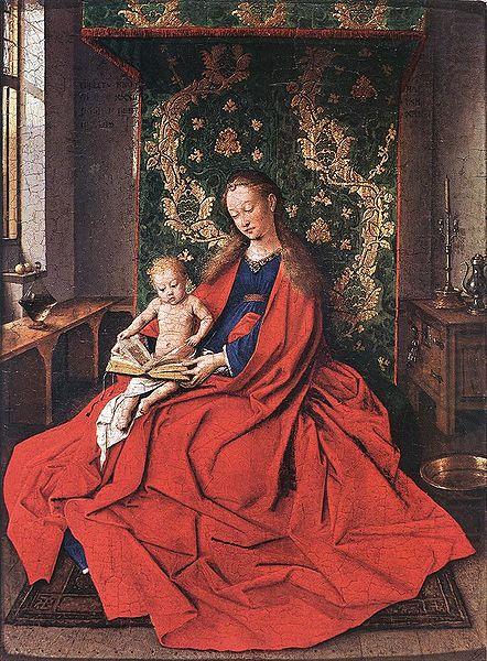 Jan Van Eyck Madonna with the Child Reading